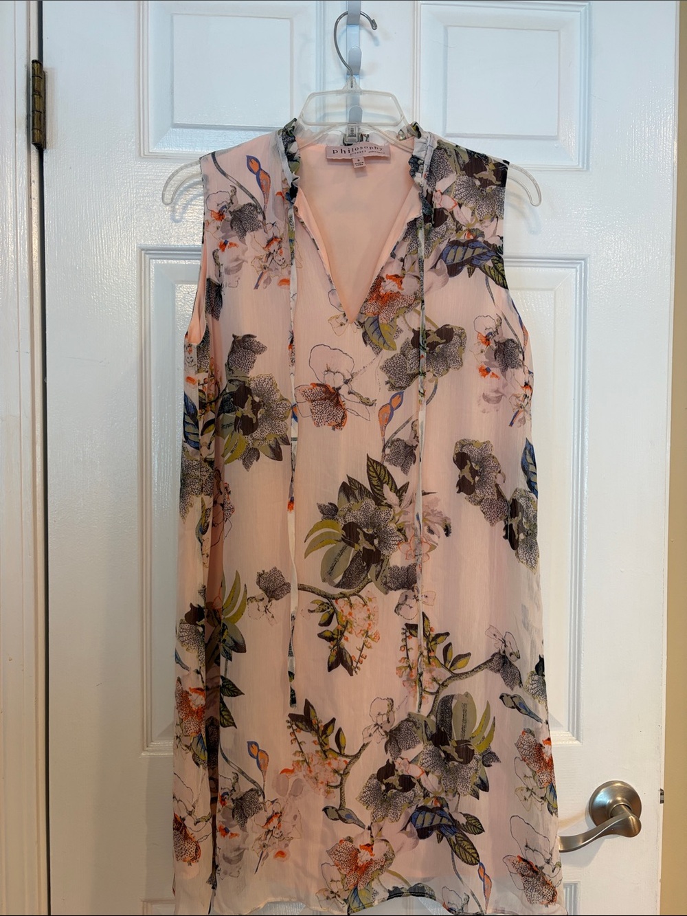 Philosophy Blush Pink Floral Midi Dress